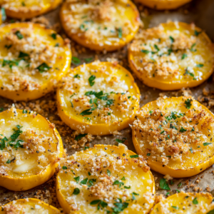 Bedste Opskrift til Squash: Baked Parmesan Yellow Squash med Unik Fremgangsmåde